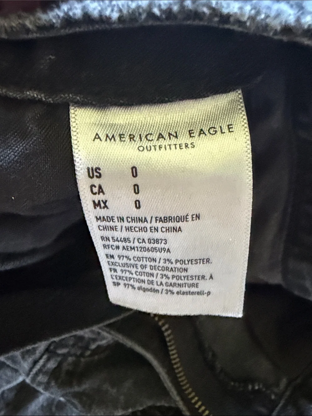 American Eagle Washed Black Denim Ruffle Mini Skirt Size 0 Y2K Coquette Festival - Picture 5 of 6
